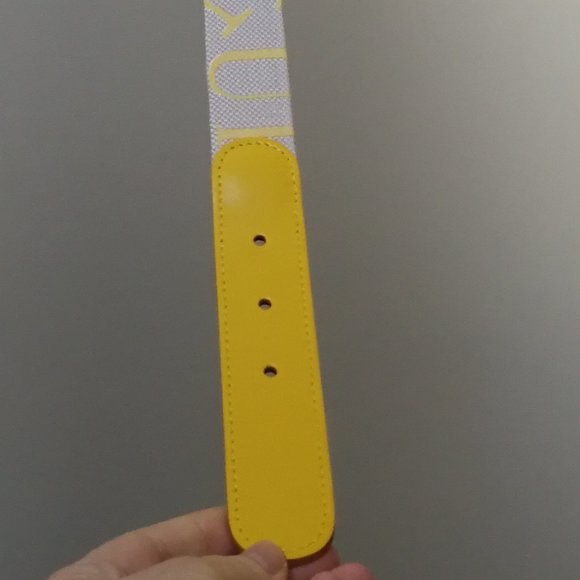 ?NEW Furla Leather/Fabric Belt main image 4